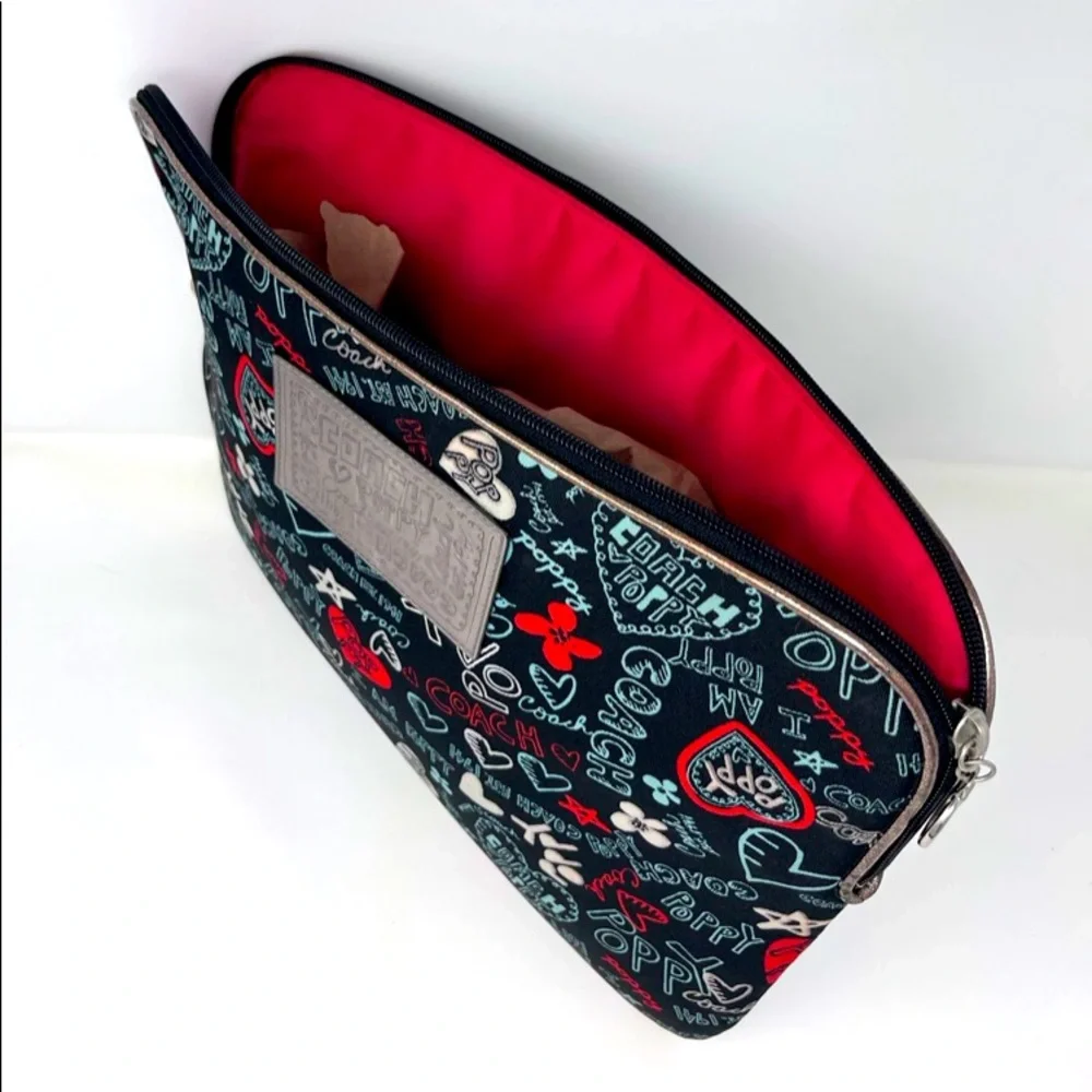 RARE COACH LONG 16”X12” POPPY LAPTOP SLEEVE LONG